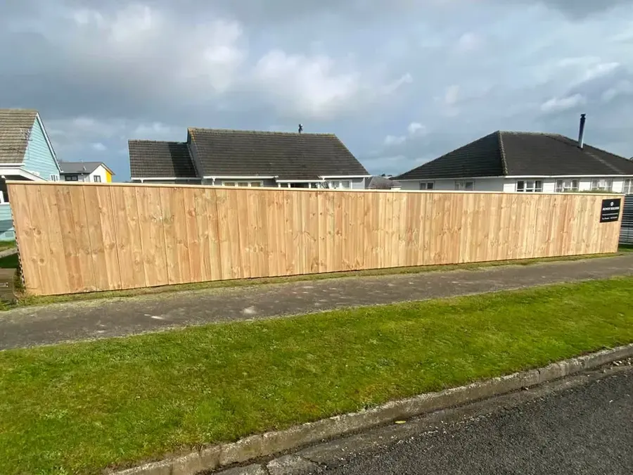 New timber fence along a Palmerston North street boundary